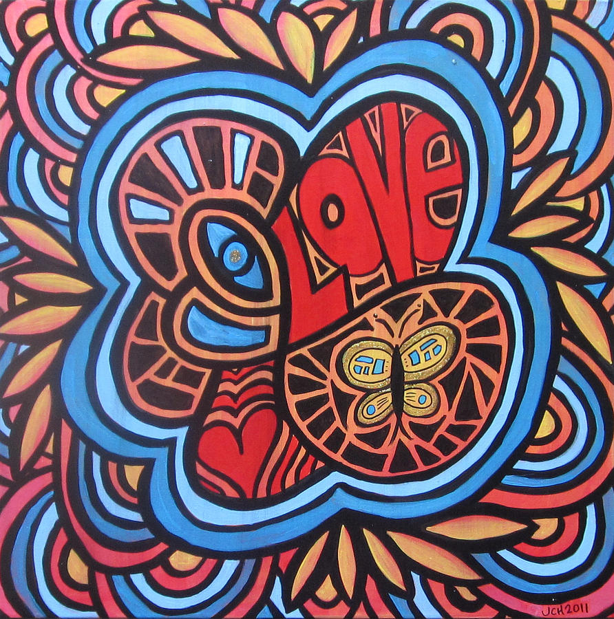 Hippie Art Love