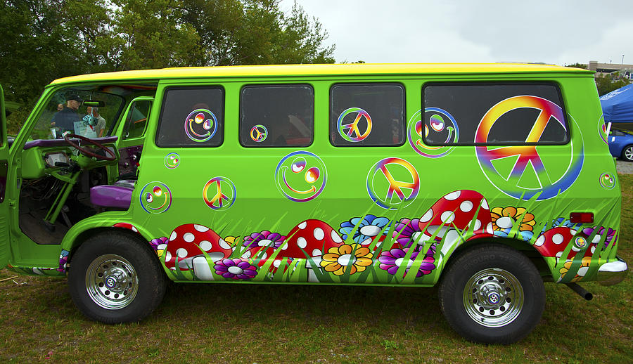 Hippie Van Photograph by Glenn Gordon