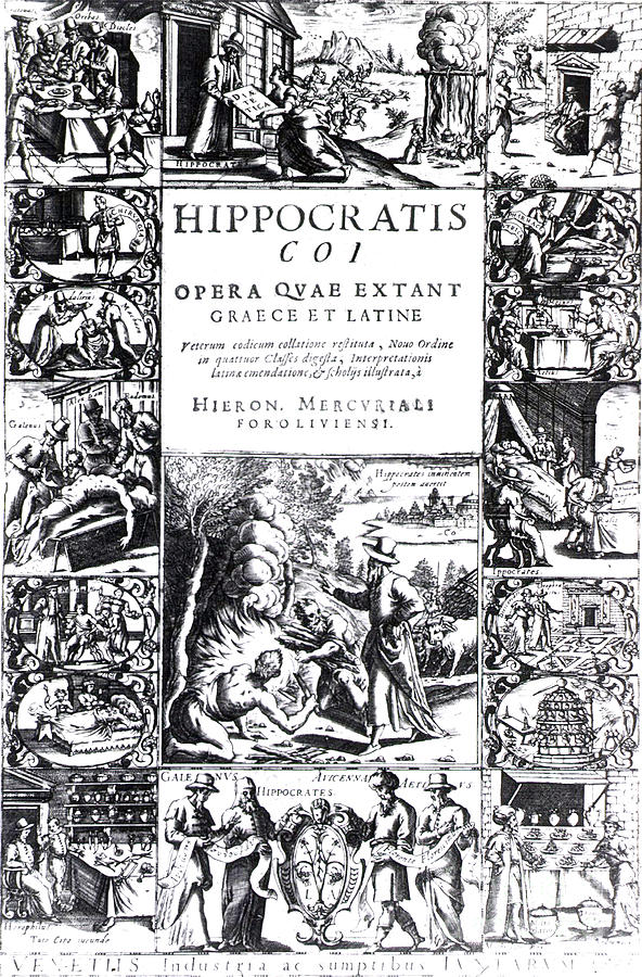 Hippocratis Opera Quae Extant Graece Et Photograph by Science Source