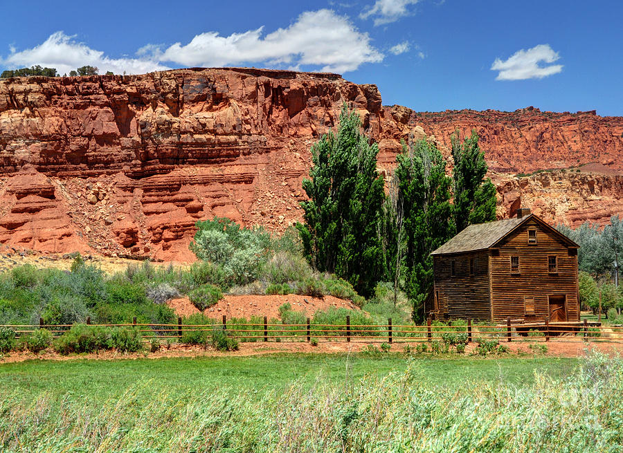 Historic Bicknell Grist Mill - Utah Photograph by Gary Whitton