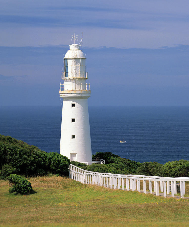 Historic Cape Otway Lighthouse, Built In 1848, Victoria, Australia Photograph by Peter Walton 