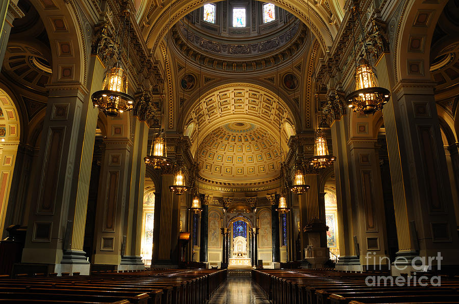 Historic Catholic Basilica - Philadelphia  Photograph by Gary Whitton