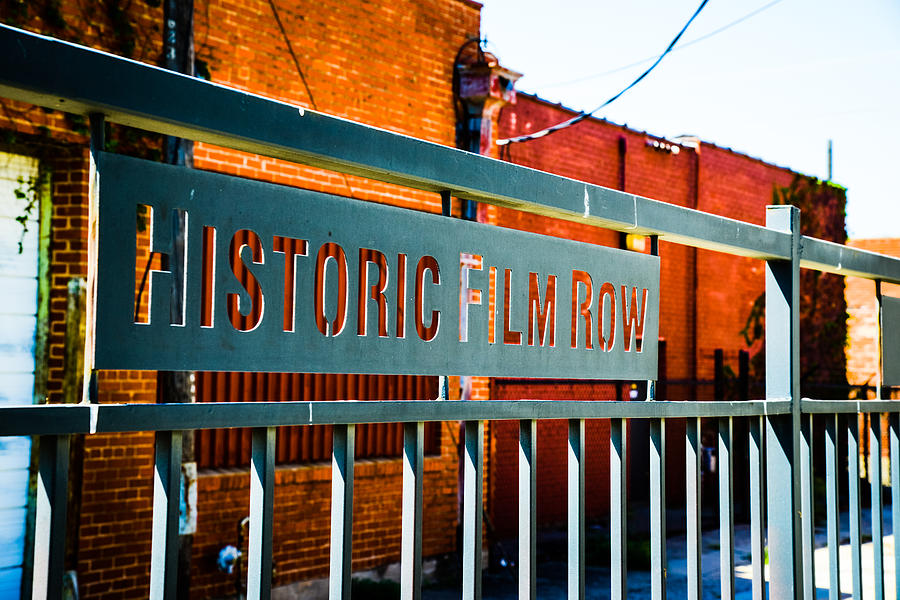 Historic Film Row Fence Photograph