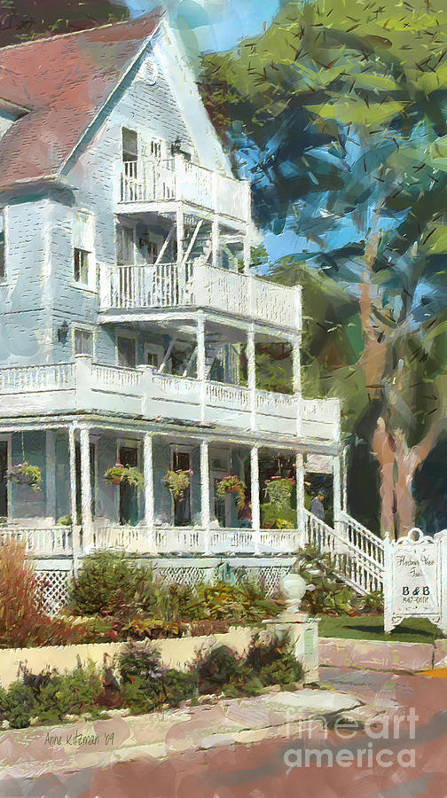 Historic Harbour View Inn B And B Mackinac Island Michigan Painting By ...