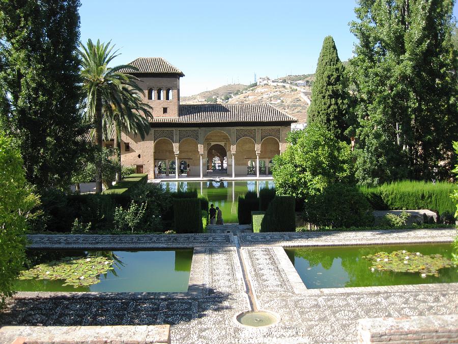 Historic Moorish Building and Garden Alhambra Granada Spain Photograph by John Shiron