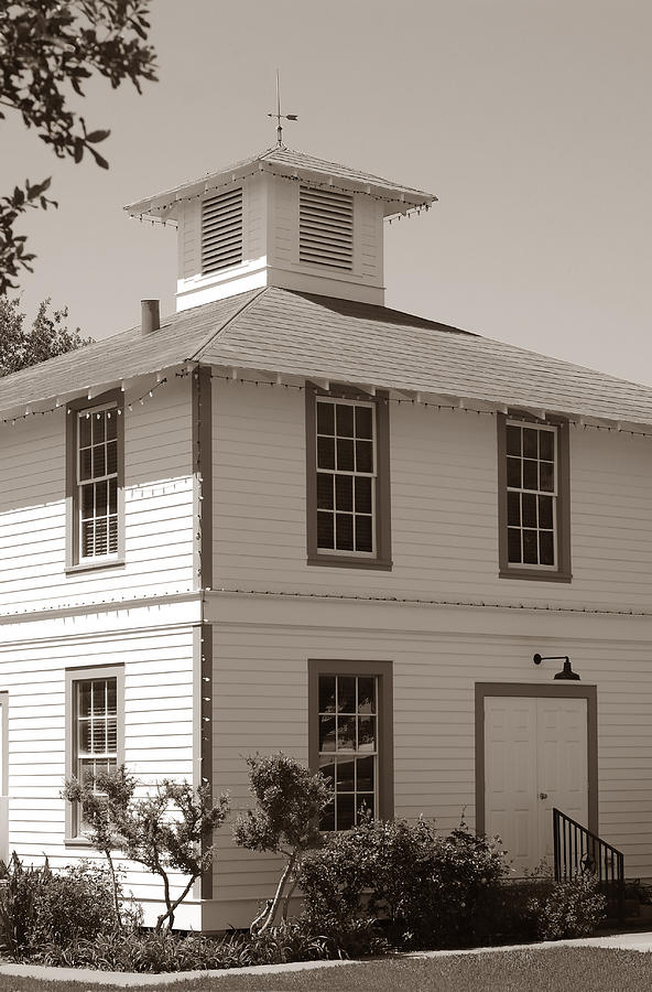 Historic Round Top Texas In Sepia Photograph