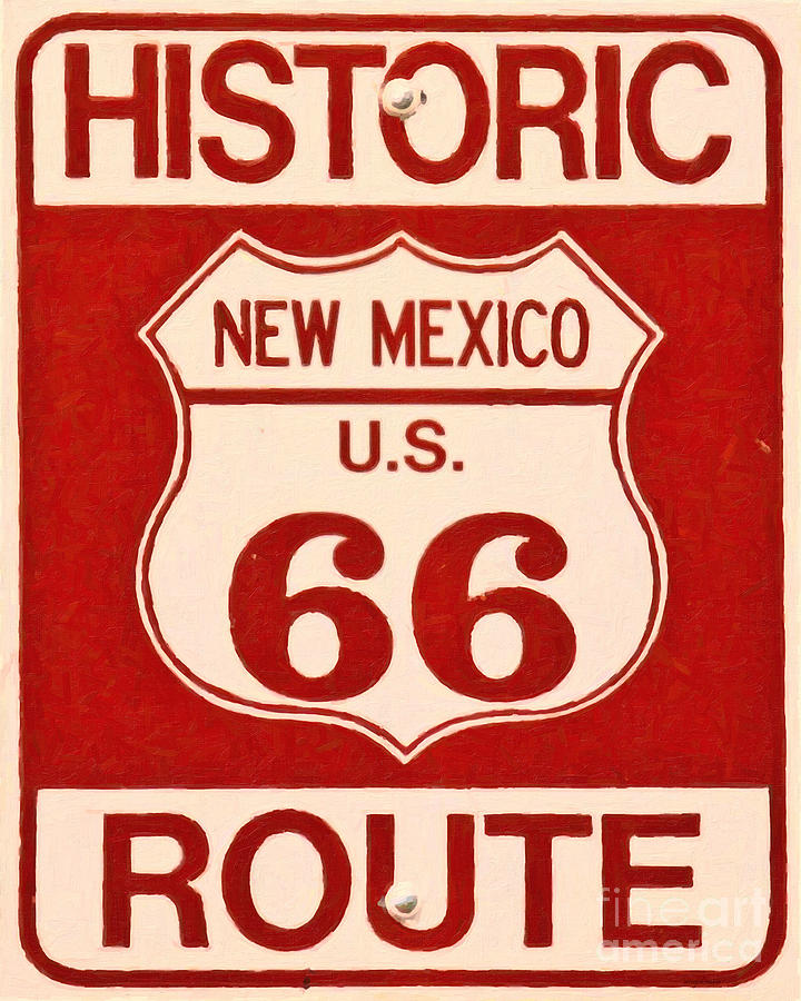 Historic Route 66 New Mexico Photograph by Wingsdomain Art and Photography