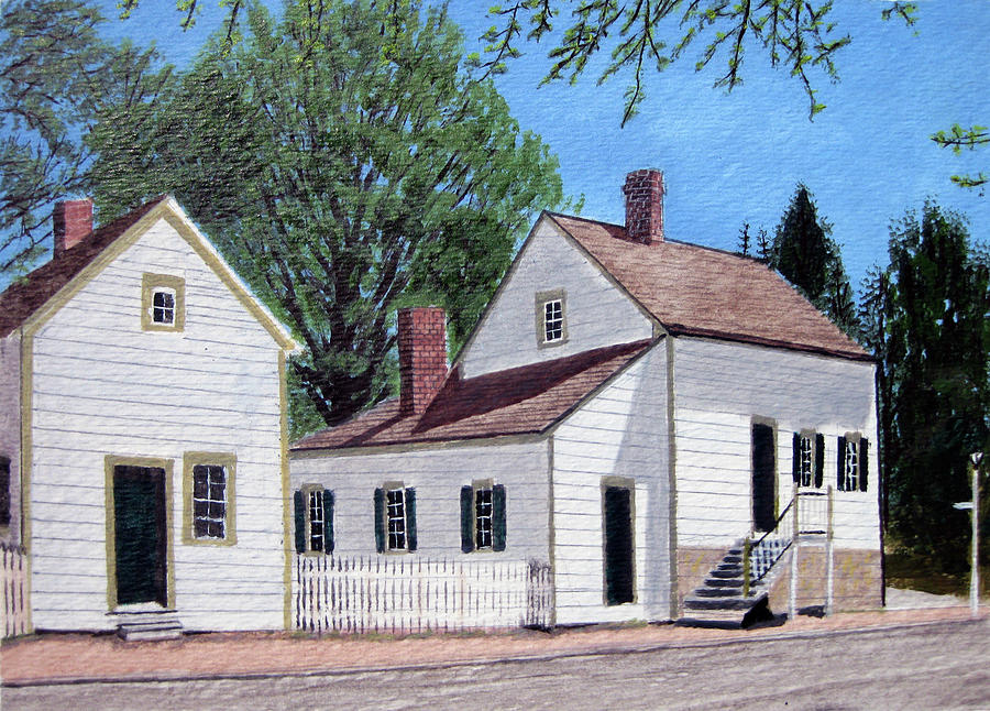 Winston-salem Painting - Historical old Salem in NC by Jason Zhang