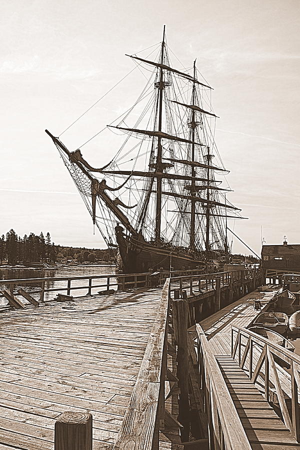 HMS Bounty At The Dock Photograph by Doug Mills