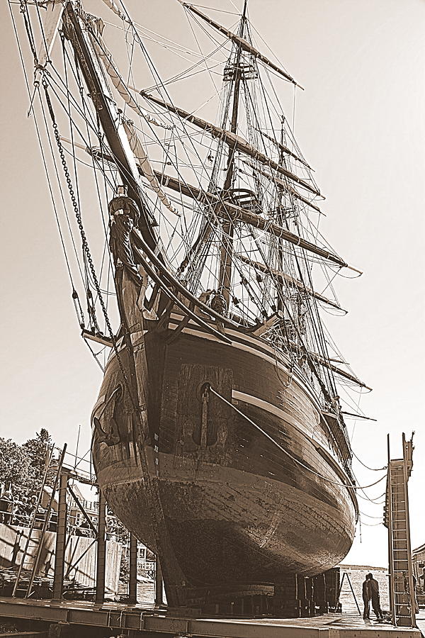 HMS Bounty Haul Out Photograph by Doug Mills