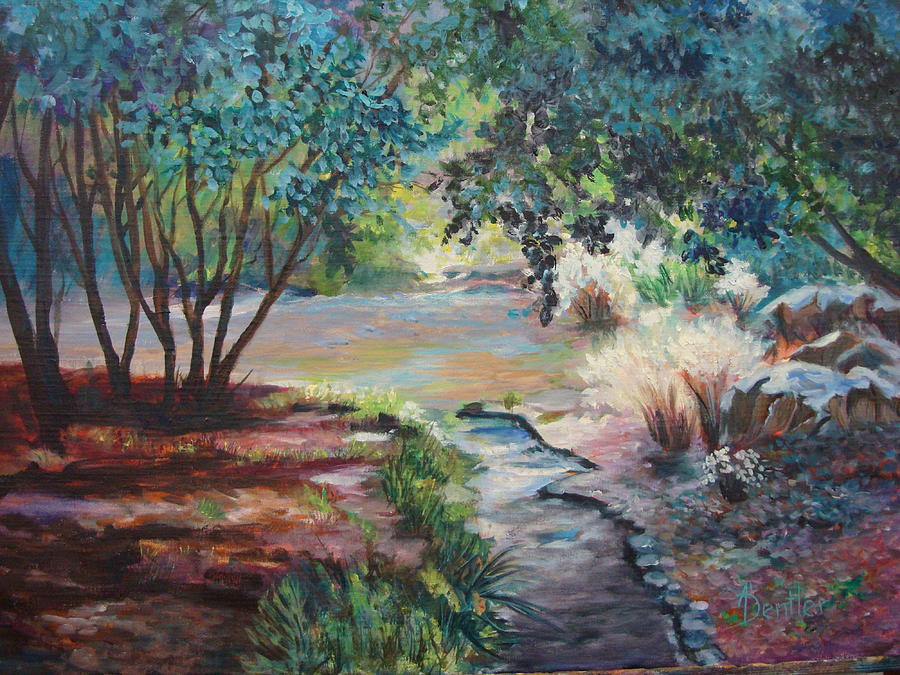 Impressionism Painting - Hodges Gardens by Anne Dentler