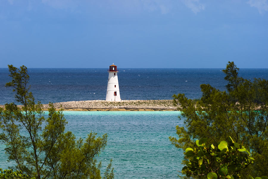 Hog Island Lighthouse at Nassau Photograph by Ed Gleichman