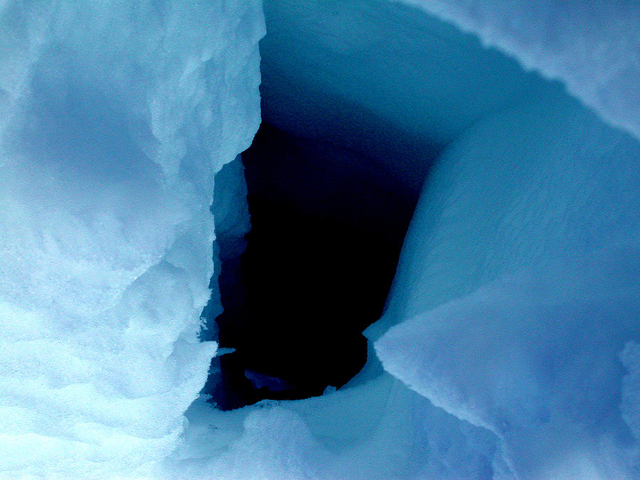 Hole in the ice snow Photograph by Colette V Hera Guggenheim