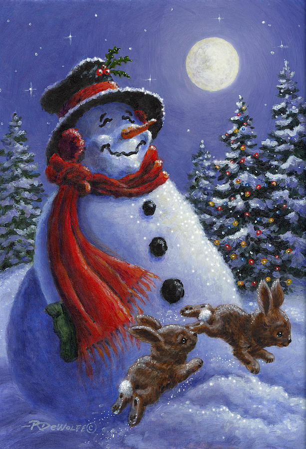 Holiday Magic Painting by Richard De Wolfe