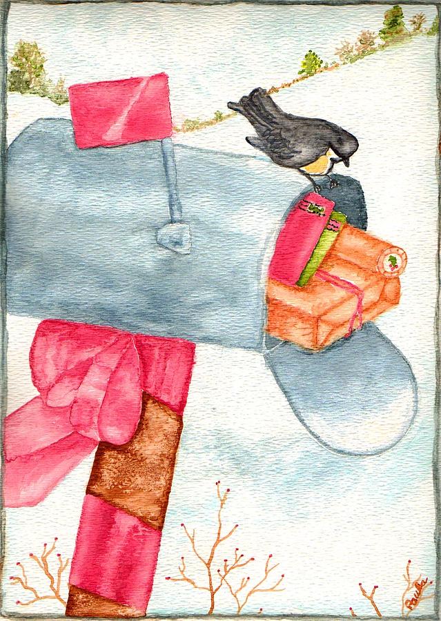 Holiday Mail Painting by Paula Ayers
