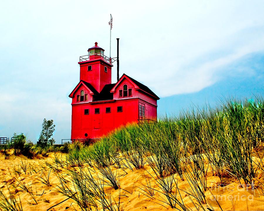 Holland Harbor Lighthouse Photograph by Nick Zelinsky Jr