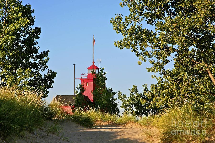 Holland Mi lighthouse Photograph by Robert Pearson
