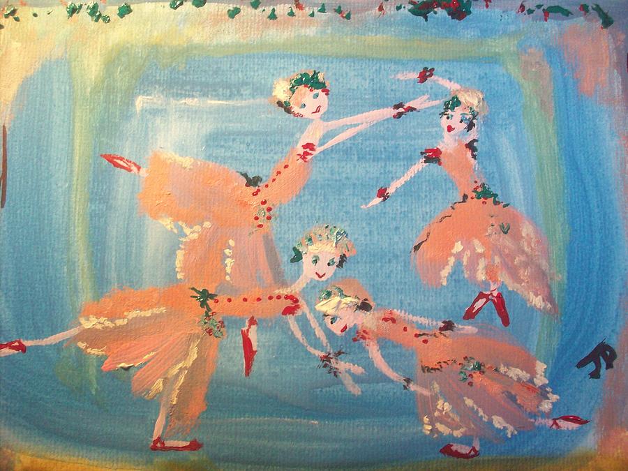 Holly Ballet Painting by Judith Desrosiers
