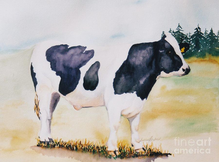 Holstein Painting by Susan Herber