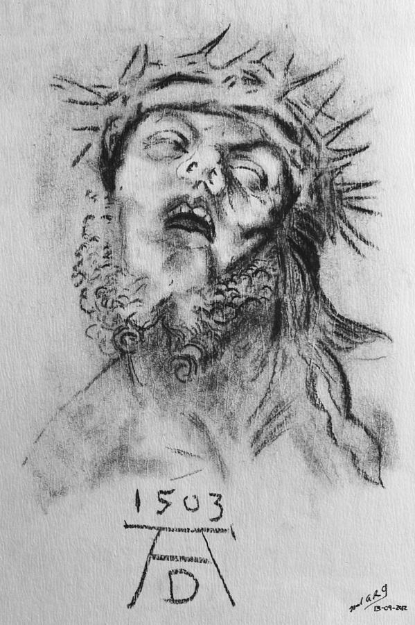 Albrecht Durer Drawing - Homage to Albrecht Durer by Miguel Rodriguez