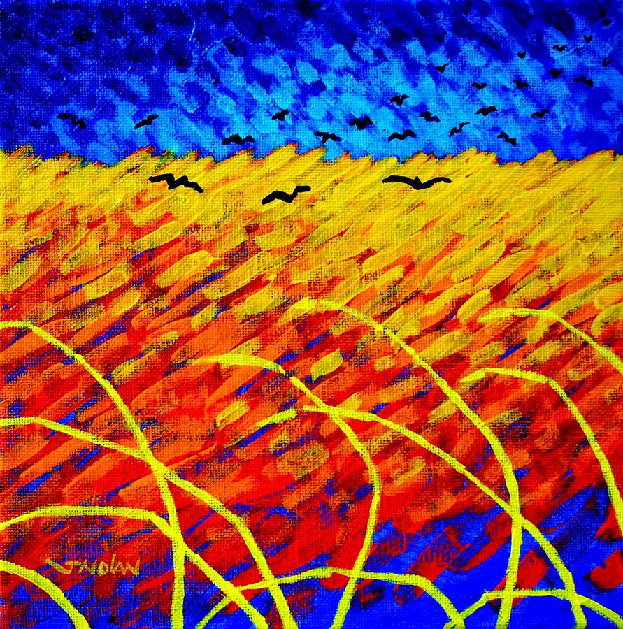 Impressionism Painting - Homage To Vincents Wheatfield by John  Nolan