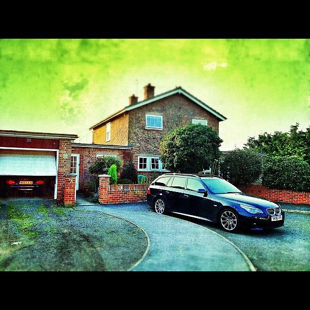 Driveway Photograph - #home #bmw #mx5 #greatstaughton #colour by Mark  Thornton