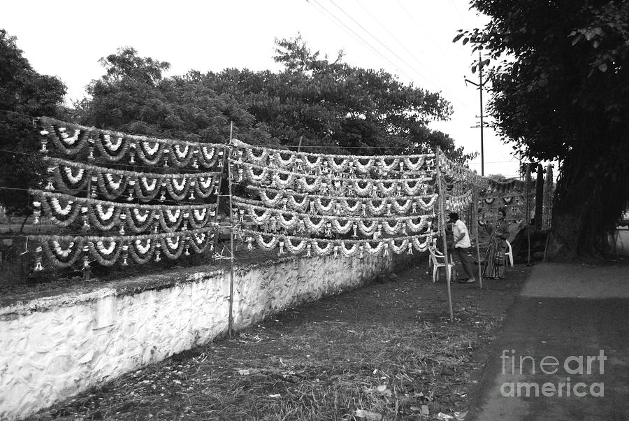 Architecture Photograph - Home Decoration Garlands In India by Sumit Mehndiratta