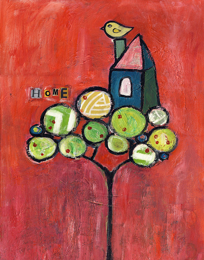 Tree Painting - Home by Susie Lubell Tree Painting - Home by Susie Lubell