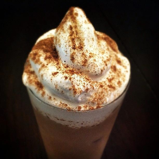 Coffee Photograph - Homemade Iced Pumpkin Spiced Latte! I by Loghan Call