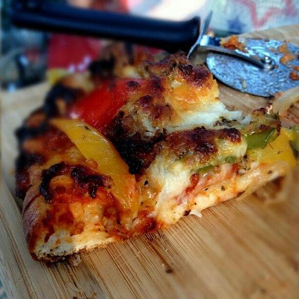 Homemade Photograph - #homemade Pizza #pizza On The Grill by Kevin Hart