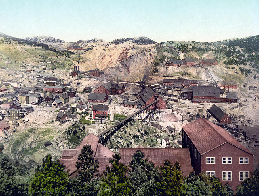 Landscape Photograph - Homestake Mine, South Dakota by Everett