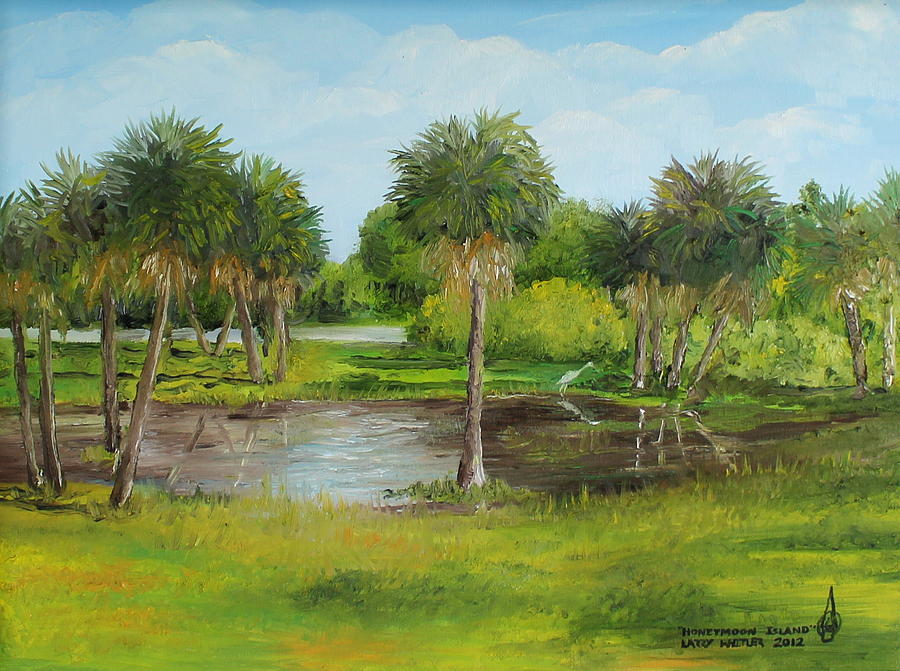 Honeymoon Island Painting by Larry Whitler