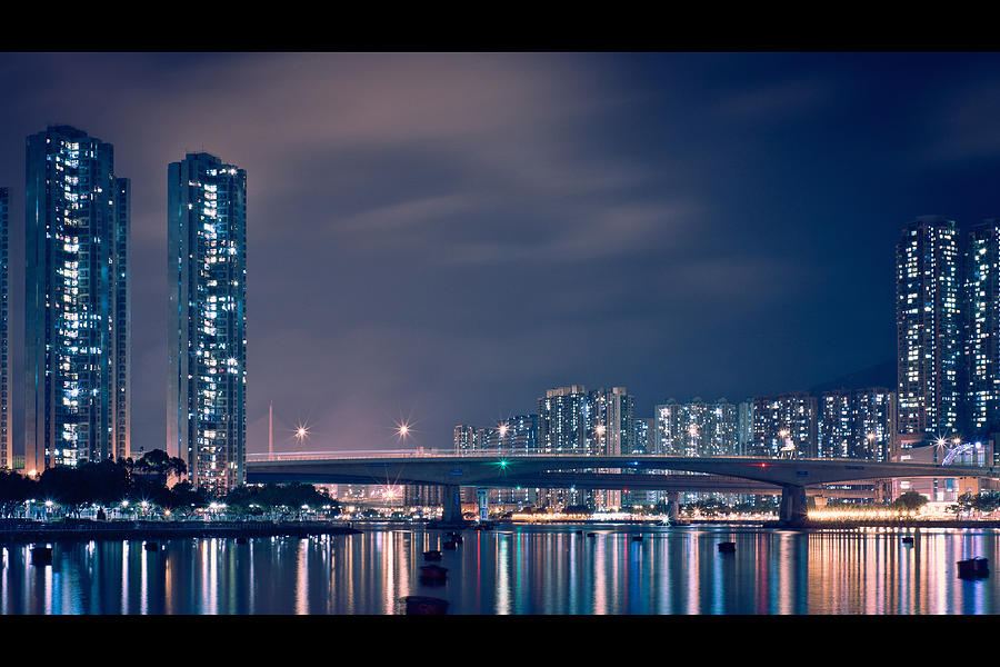 Hong Kong Night Photograph by Yiu Yu Hoi