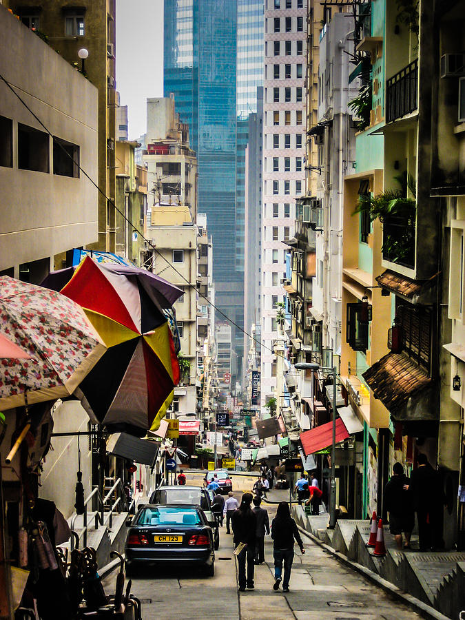 Hong Kong Peel St Photograph by Raf Winterpacht