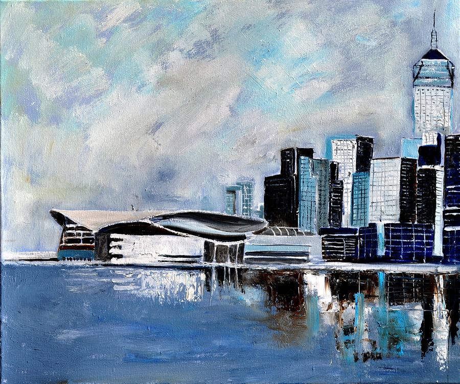 Hong Kong Painting by Pol Ledent