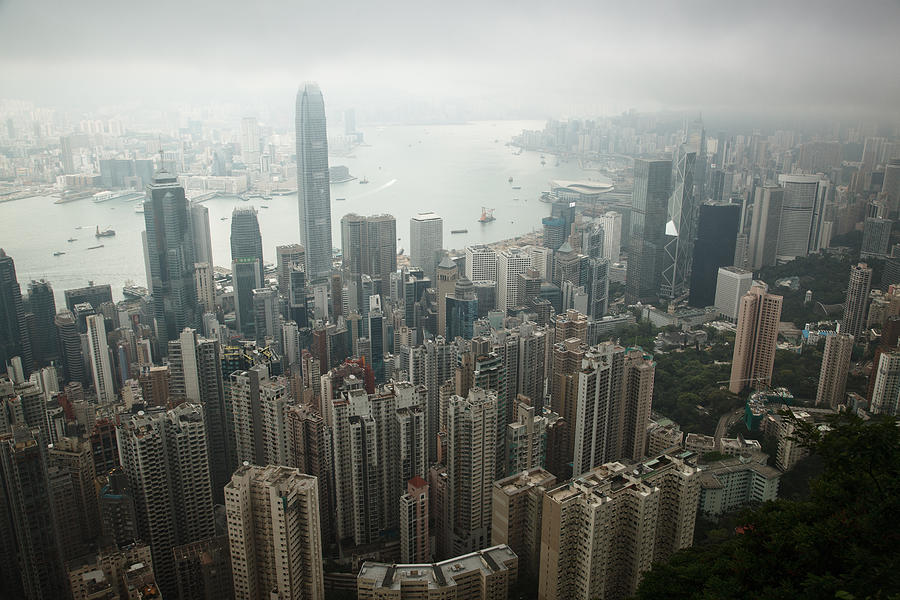 Hong Kong Skyscrapers Photograph by Sean Duan