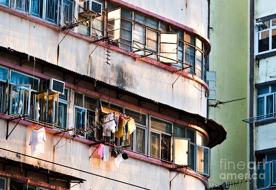 Hong Kong Windows Photograph by Stuart Row