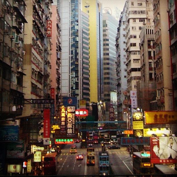 Jungle Photograph - #hongkong #big #city #lights #building by Stan Chashchnikov