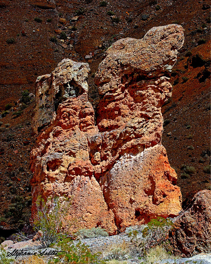 Emigrant Canyon Hoodoo Lovers, Death Valley N.P. Photograph by Stephanie Salter