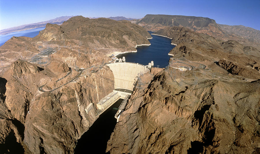 Dam Photograph - Hoover Hydroelectric Dam, Colorado River, Usa by David Parker