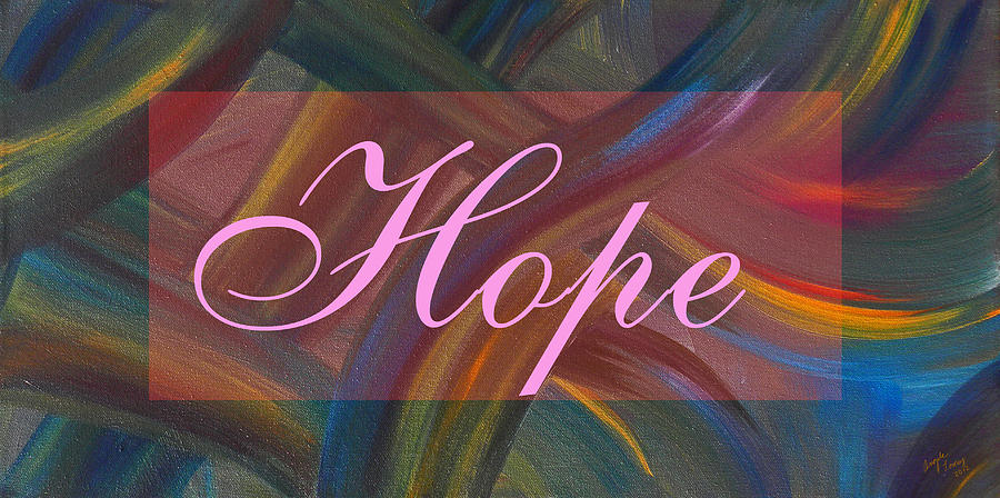 Abstract Painting - Hope by Angela Tomey