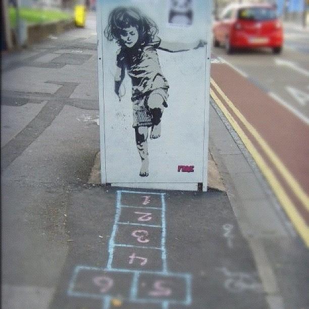 Grafite Photograph - Hopscotch By @iamfake (fake) For Those by Nigel Brown