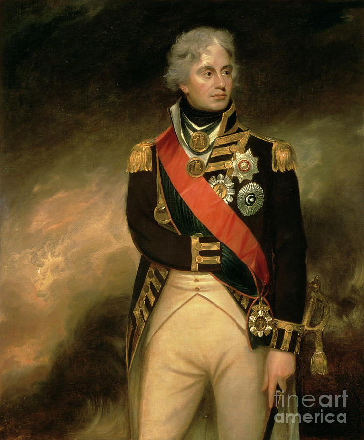 Vintage Painting - Horatio Viscount Nelson by William Beechey