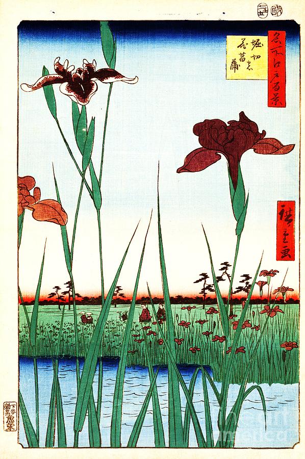 Flower Painting - Horikiri Iris Garden by Thea Recuerdo