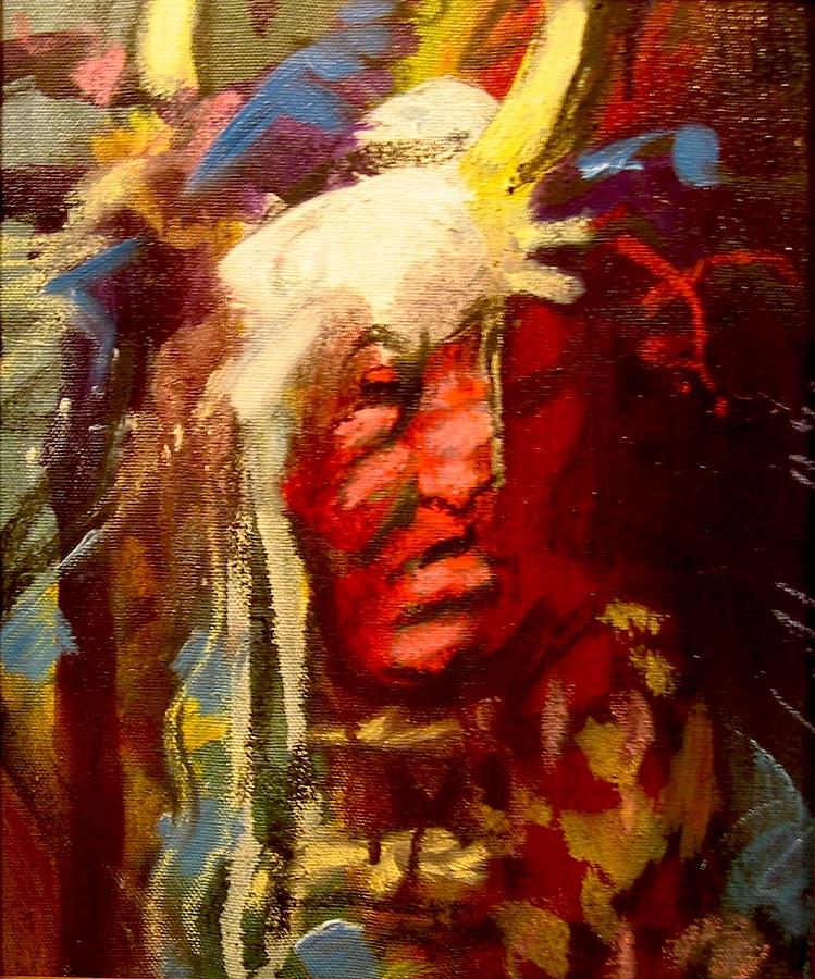 Horn Spirit Painting by Les Leffingwell