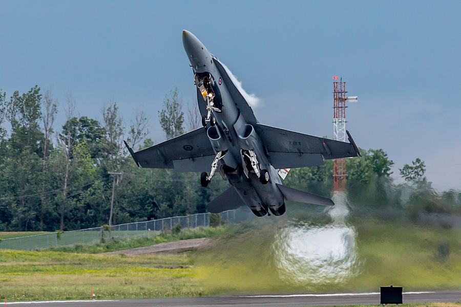 Jet Photograph - Hornet Power by Bill Lindsay