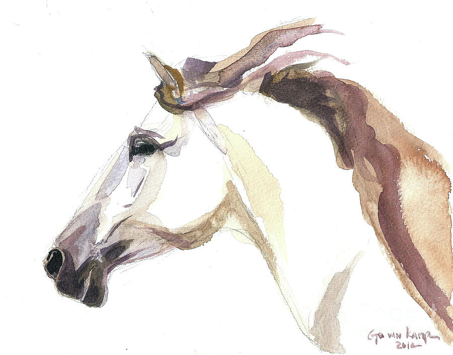 Horse - Julia Painting by Go Van Kampen