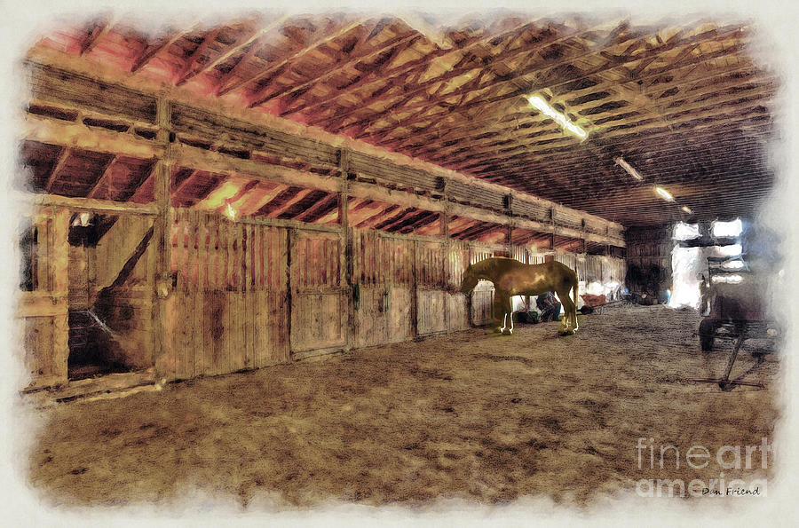 Horse barn Barbour County Photograph by Dan Friend
