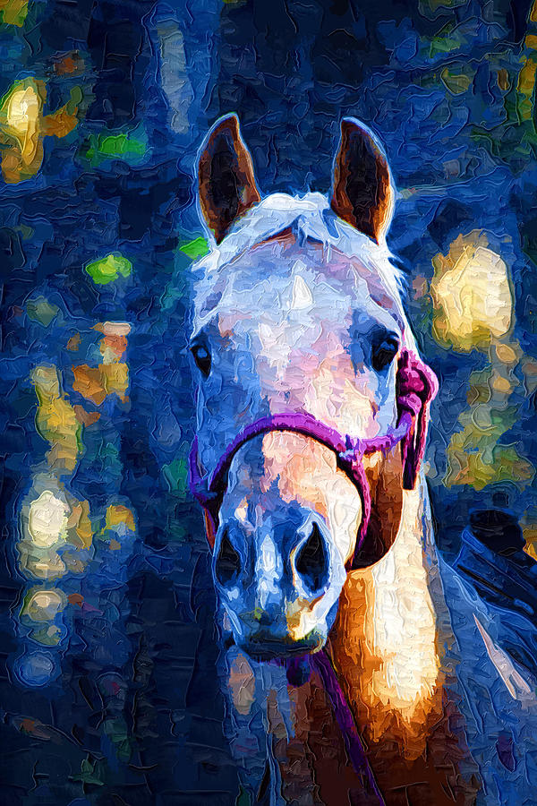 Horse Beautiful Painting by Kathy Clark