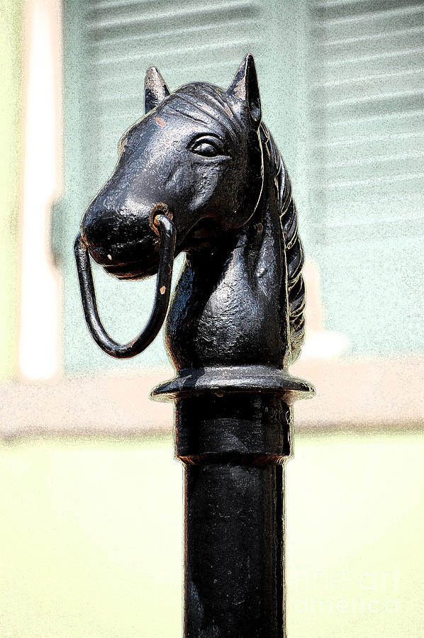 Horse Head Hitching Post 